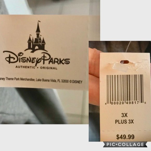 Disney Parks Boutique Minnie Mouse Shirt Dots Size 1X Disneyana Long Sleeve Tee - Picture 10 of 13